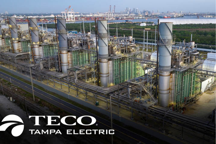 Tampa Electric's Bayside Power Station, a natural gas-fired generating facility 