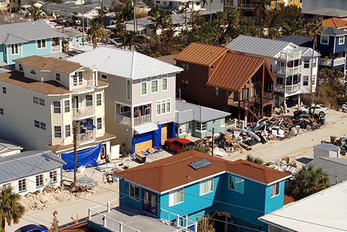 Sunset Beach after hurricane