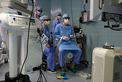 surgeons in operating room