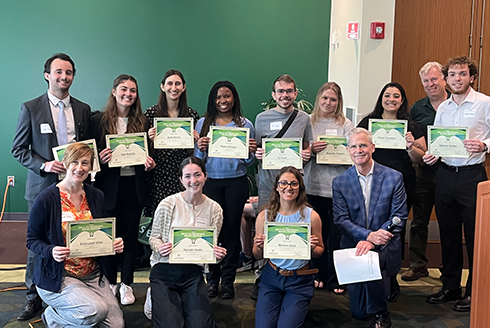 Undergraduate research award winners on the St. Pete campus