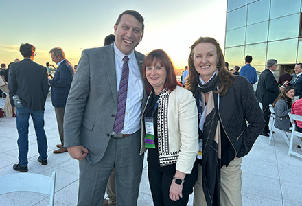 michele and roisin with AUTM president