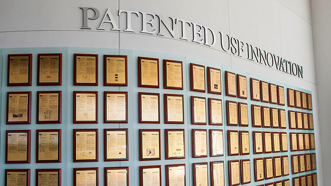 USF patent wall