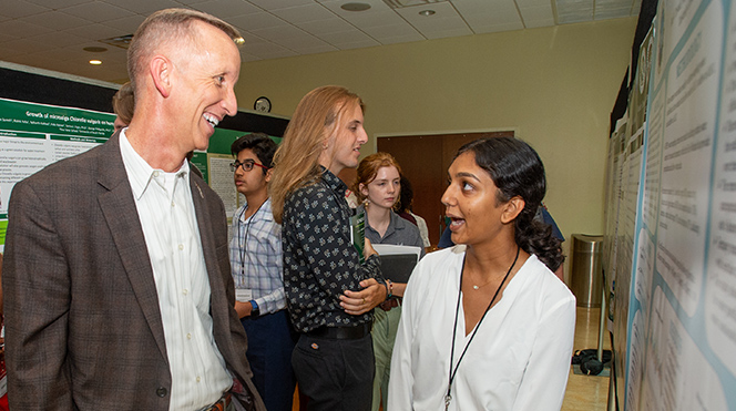 Paul Sohl with student
