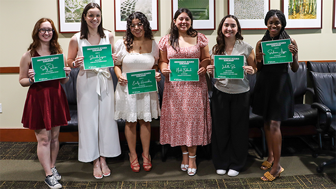 Undergraduate students awarded funding for research projects