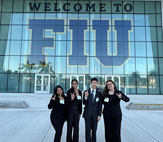 Students at FIU conference