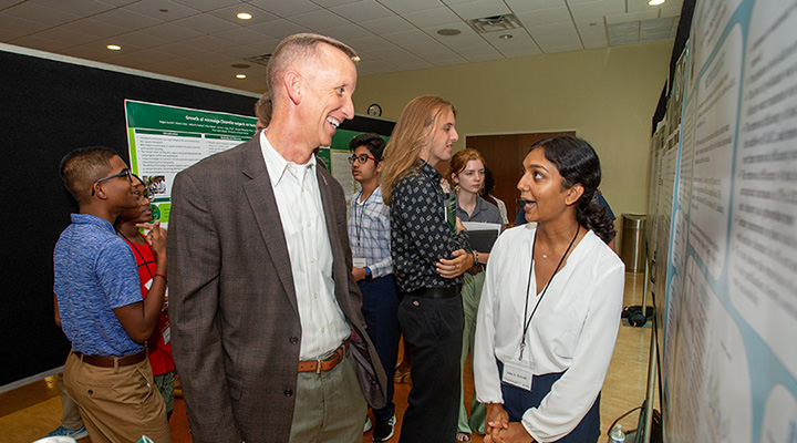 Paul Sohl with student