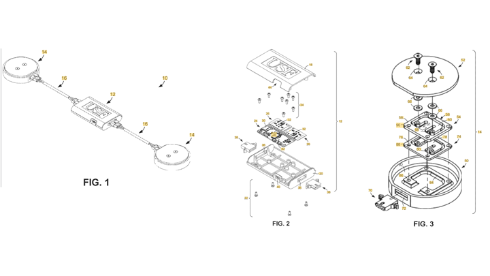 Illustrations of the device from the patent listing