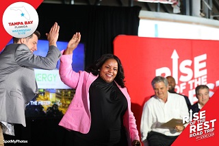 SaLisa Berrien at the 2019 Rise of the Rest Pitch Competition.