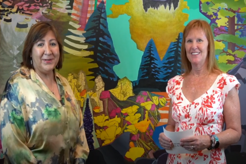 Dr. Norma Alcantar with host Cheryl Abrigo