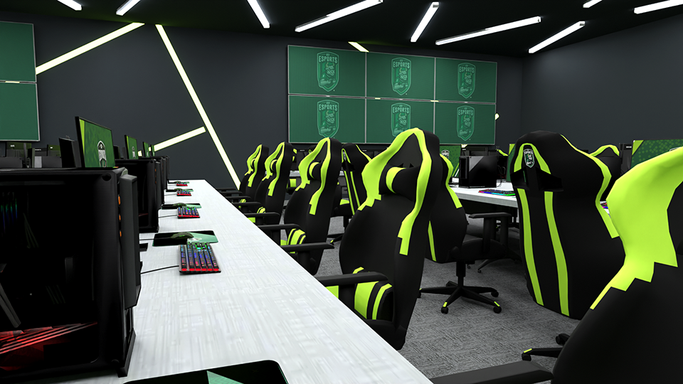 Rendering of the USF Esports Lab
