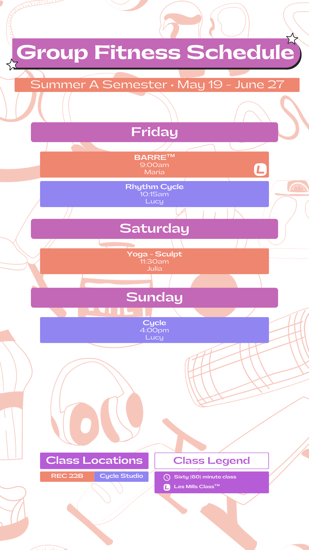 Friday/Saturday/Sunday