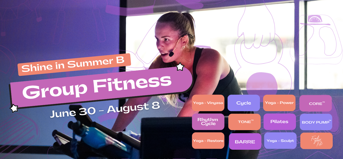 Summer B Group Fitness Banner