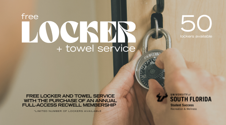 towel and locker service promotion