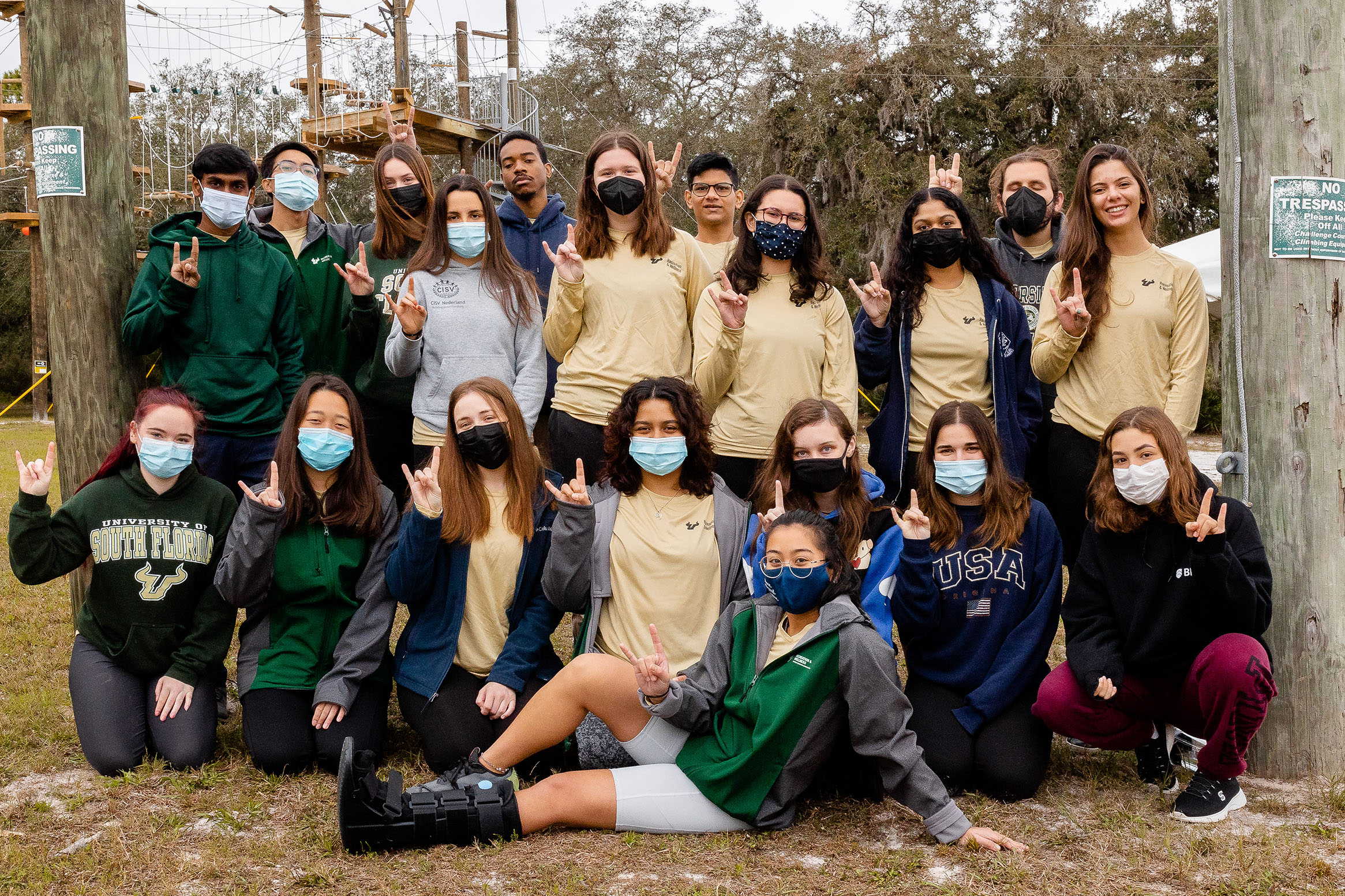 Group photo of Challenge course instructors