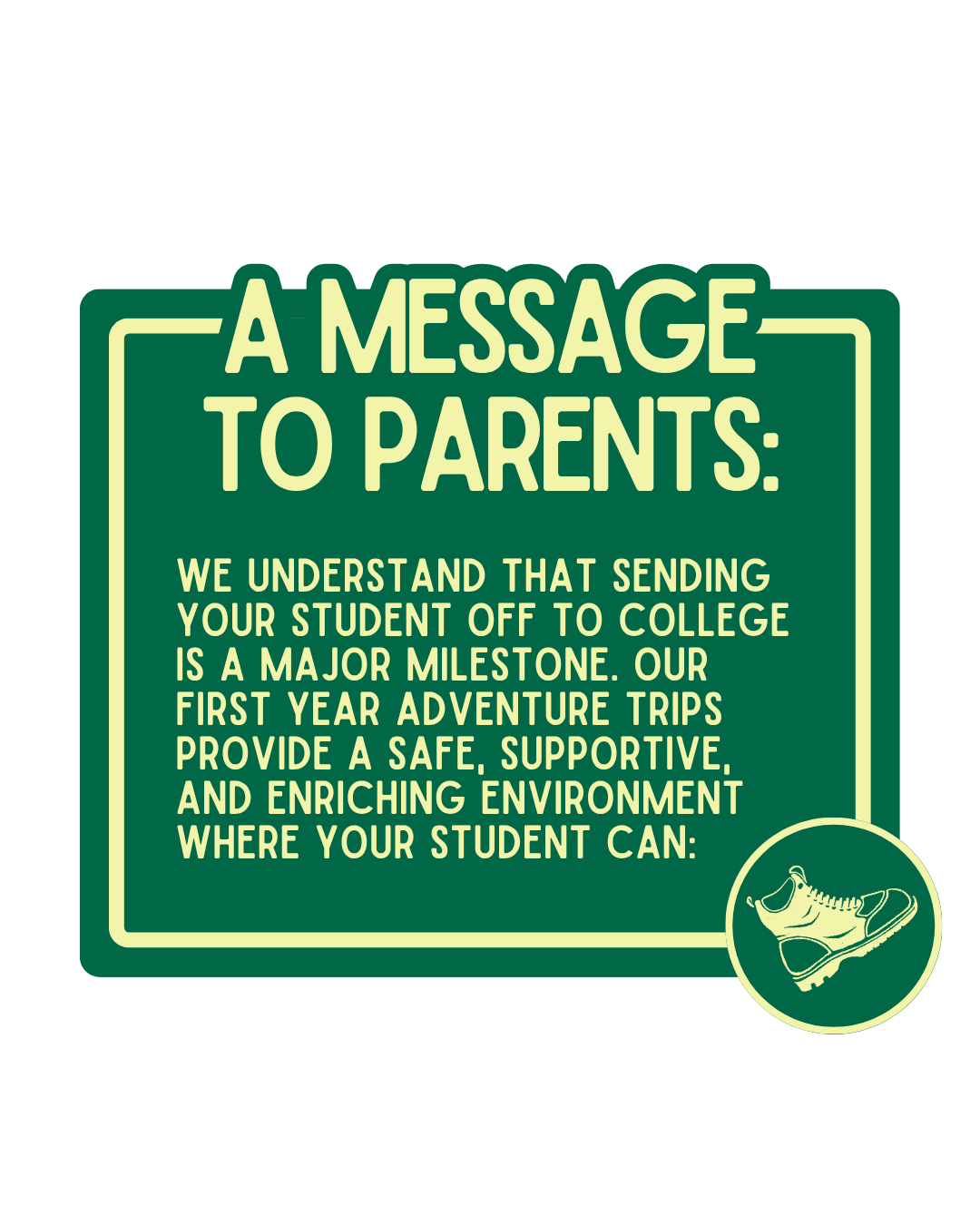 message to parents