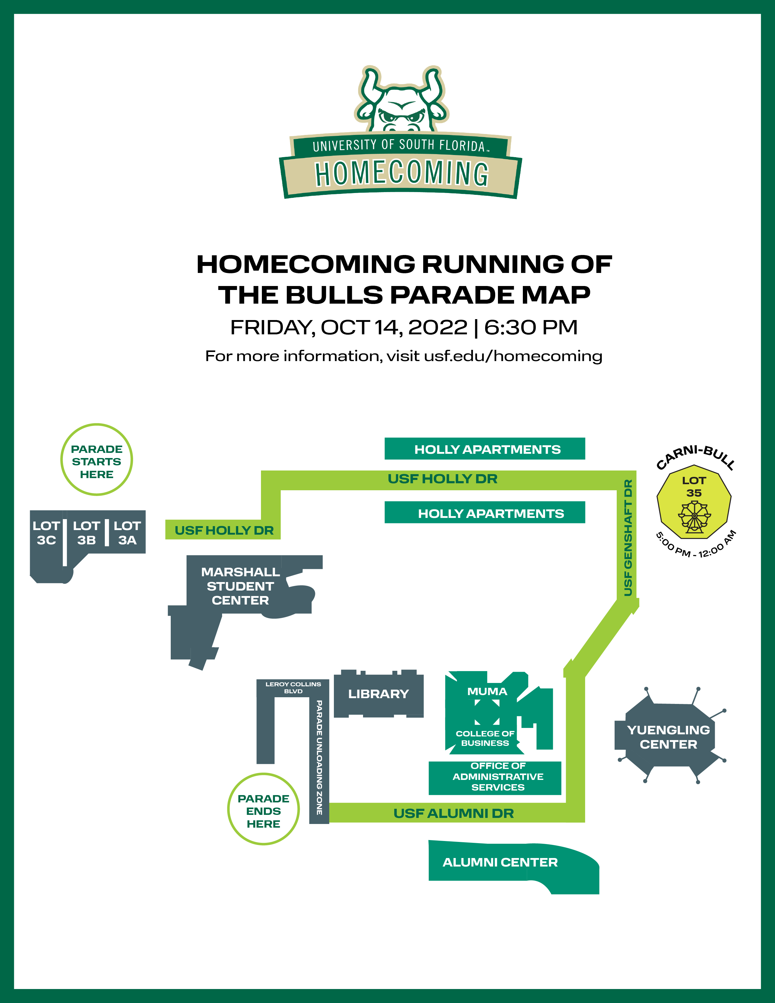 Parade route.
