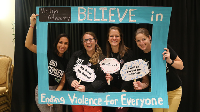 CVA staff at "Hungry for Consent" Fall 2018