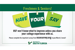 NSSE survey promo graphic example