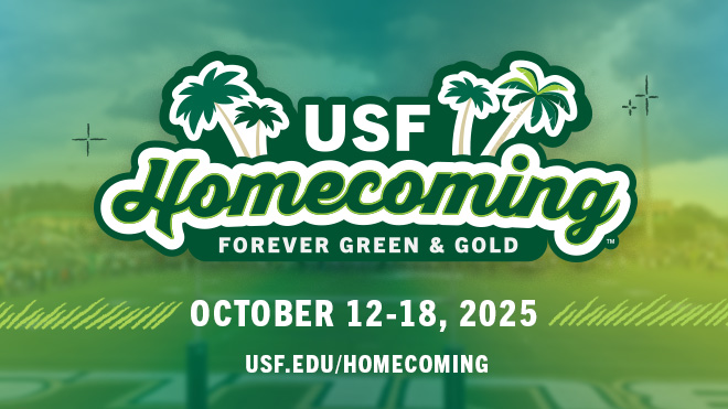 USF Homecoming Forever Green & Gold October 12-18, 2025