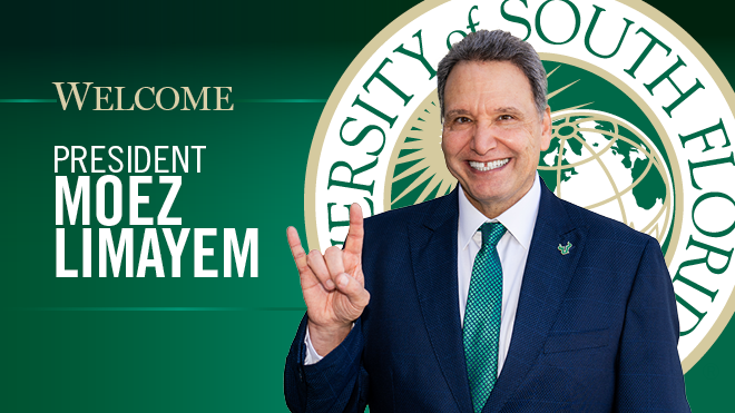 Welcome to our new USF President, Moez Limayem 