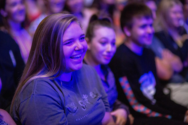 Students laughing