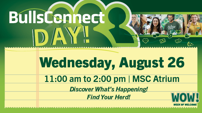 BullsConnect Day: Wednesday August 25