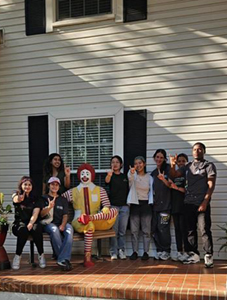 BSB participants with Ronald McDonald