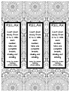 Bookmarks coloring page