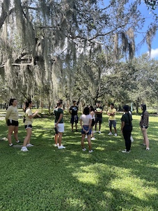 group of students outside