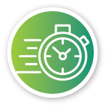 sticker with clock icon
