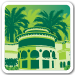 Sticker image of buildings on the USF sarasota-manatee campus.