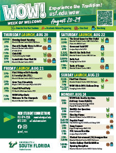 Tampa schedule