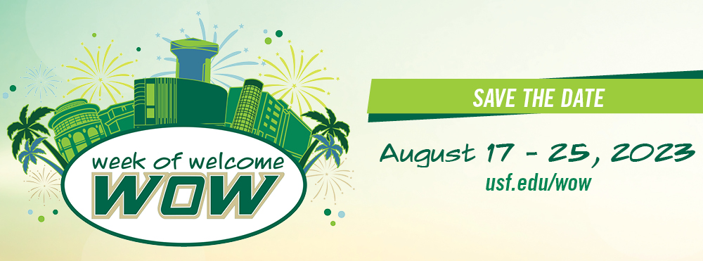 usf wow logo and dates