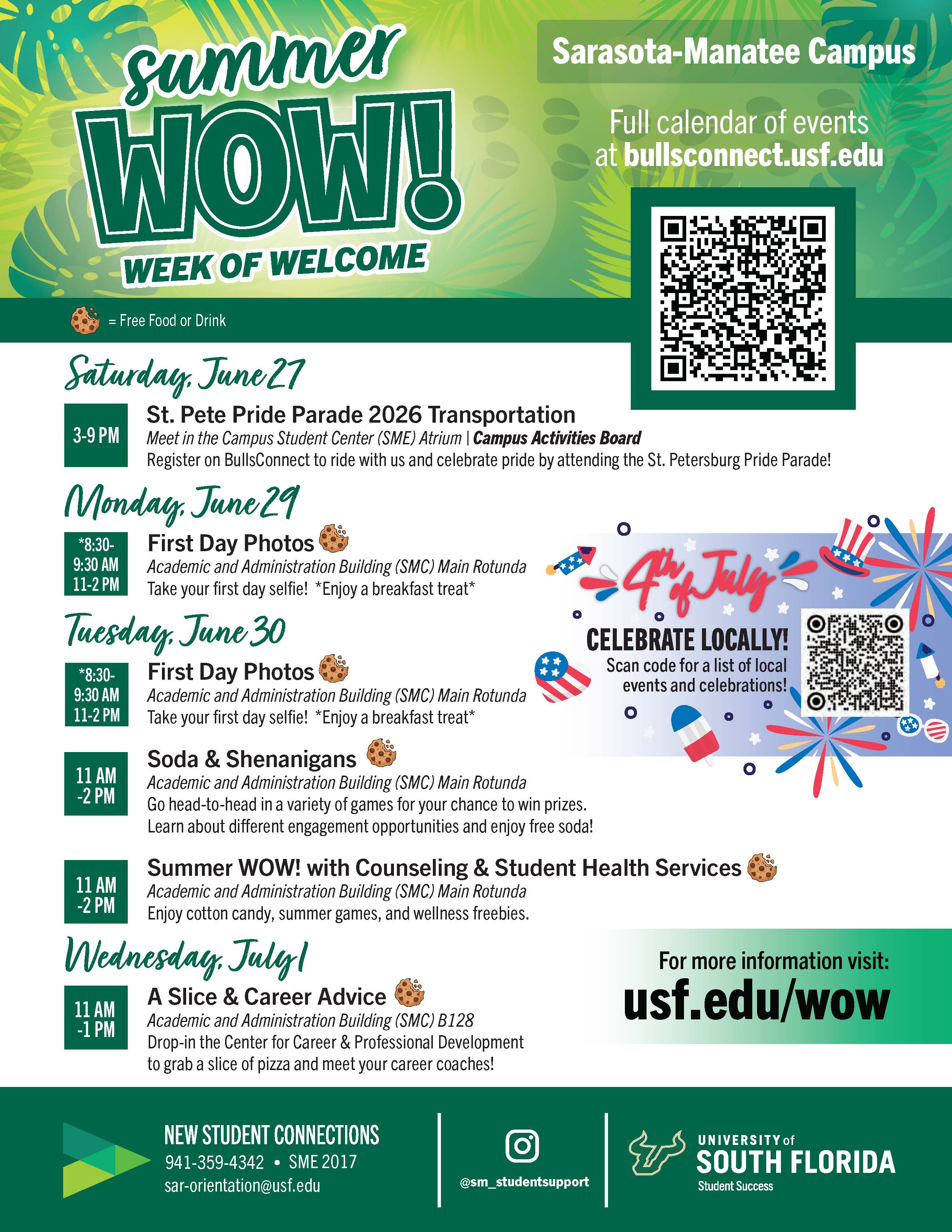 Sarasota schedule