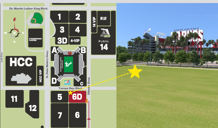 Bull Family Tailgate map