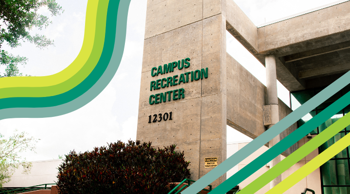 An exterior photo of the Recreation Center.