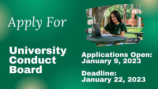 University Conduct Board Applications Open 