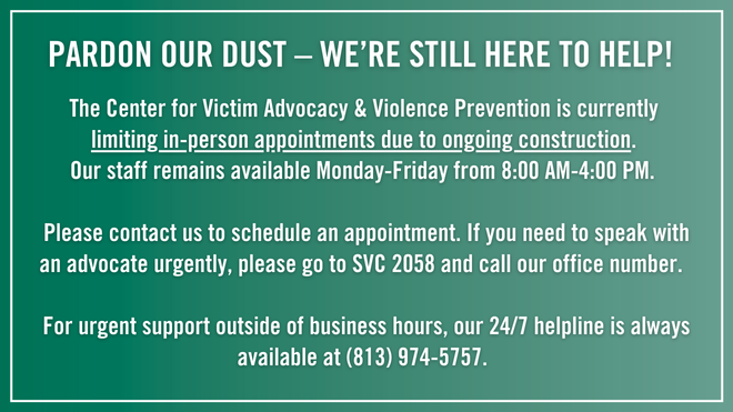CVAVP Office Construction Notice