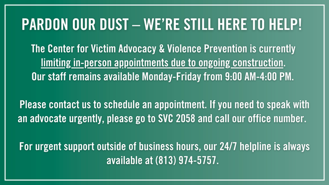 CVAVP Office Construction Notice