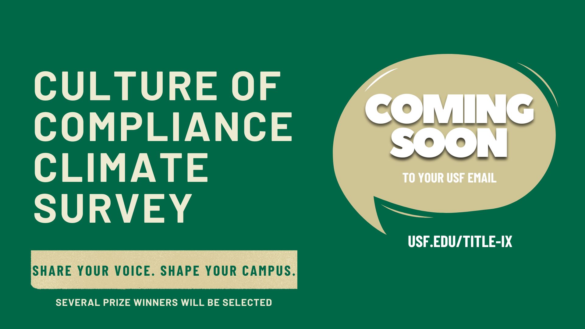 compliance survey announcement