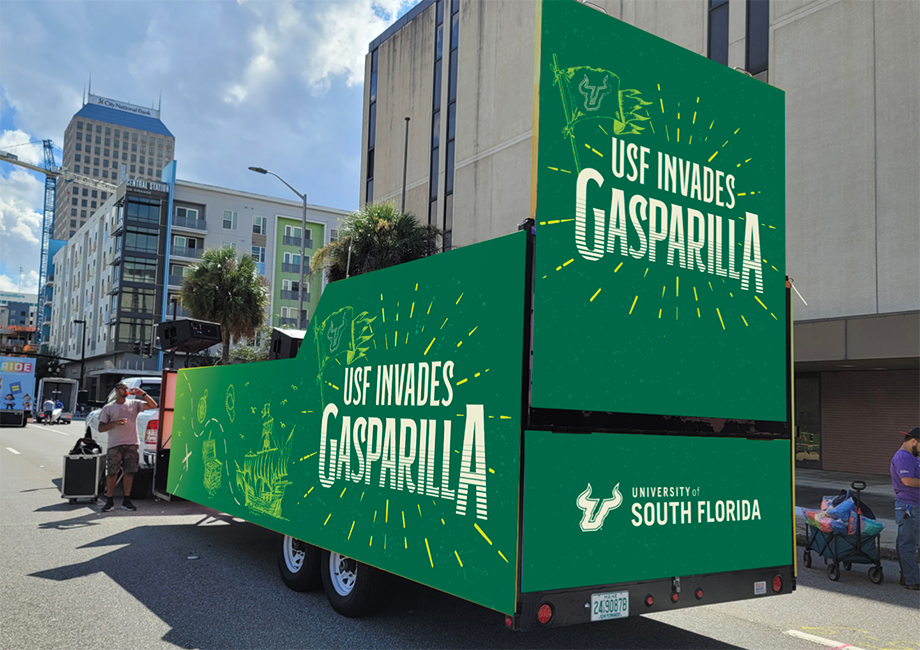 Gasparilla float mockup