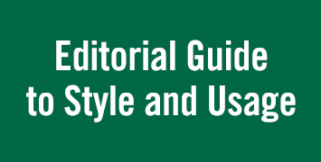 Download Editorial Guide to Style and Usage