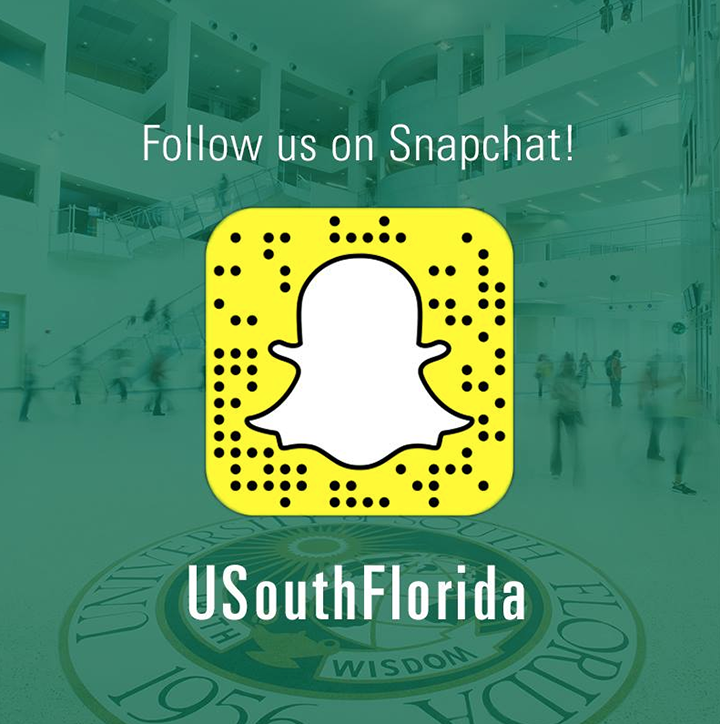 Follow us on Snapchat! USouthFlorida