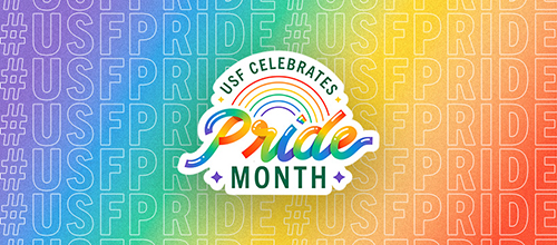 USF Celebrates Pride Month Facebook Cover