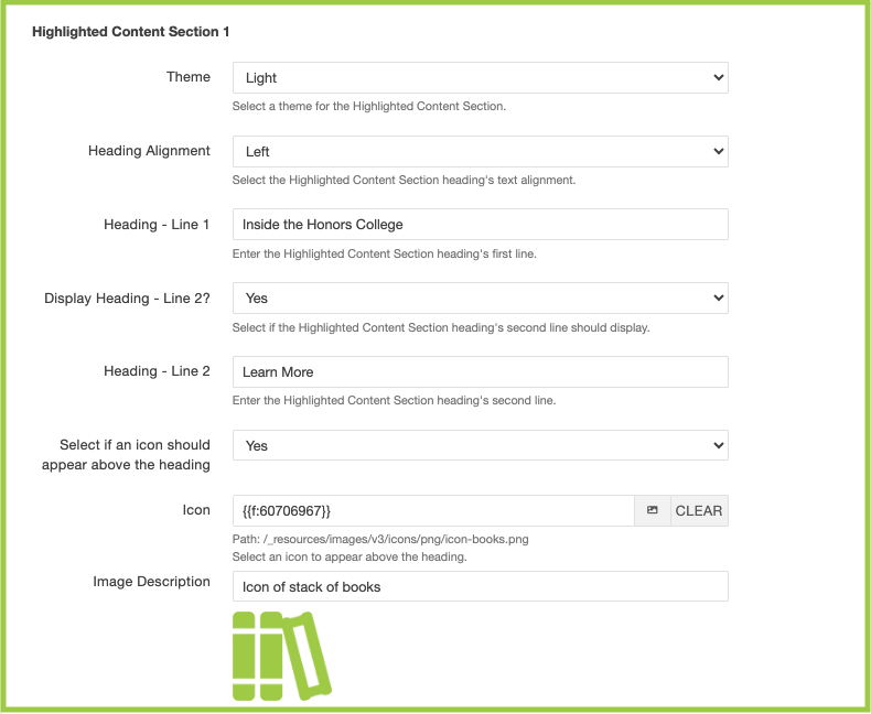 Highlighted Content Section 1 in MultiEdit