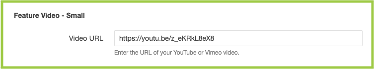 Screenshot of Feature Video - Small