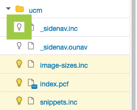 Screenshot of how to check out a page in the File Navigation sidebar