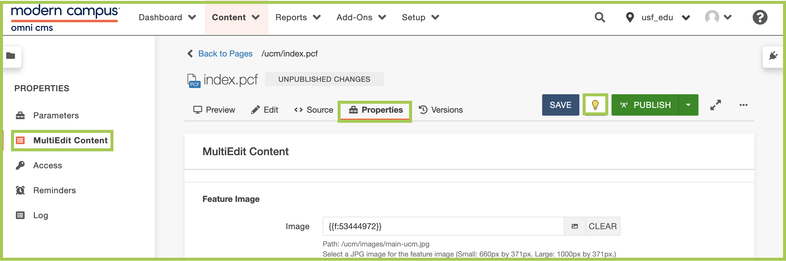 MultiEdit in Properties section