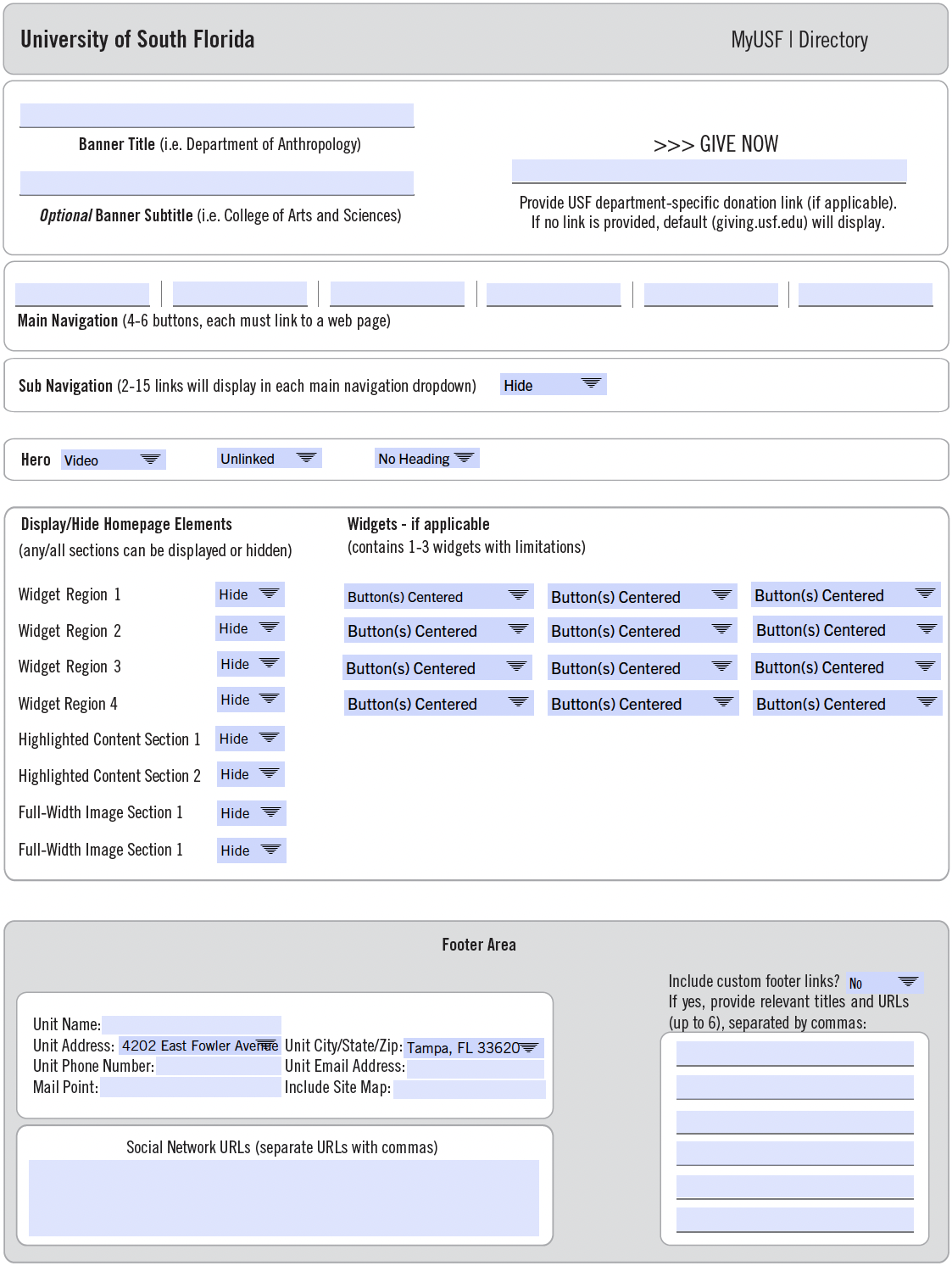 Enhanced Homepage Wireframe screenshot