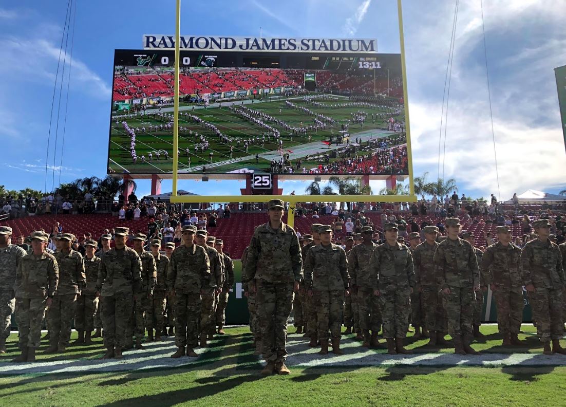 army rotc battalion group photo